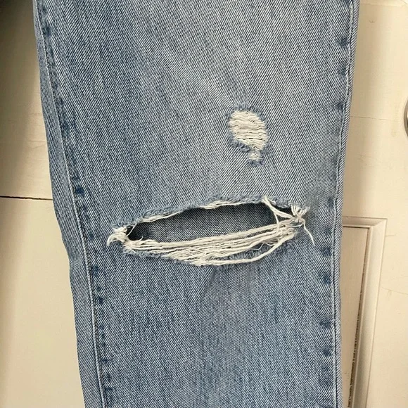 Slvrlake Sierra Light Wash Jeans Straight Leg 26 Distressed Valley of Fire - Picture 5 of 12